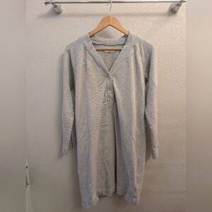 WVN For You, Medium, Grey,  Long Sleeve, Tunic with Buttons